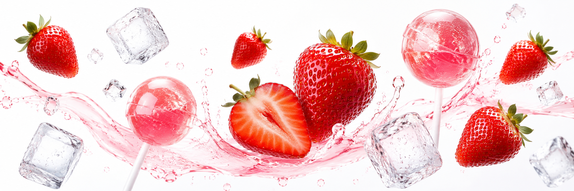 Chuppa Chupps Strawberry — fruit + ice