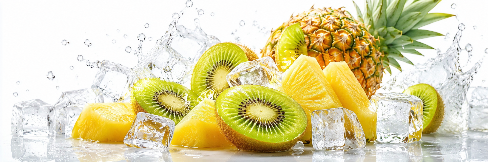 Kiwi Pineapple — fruit + ice