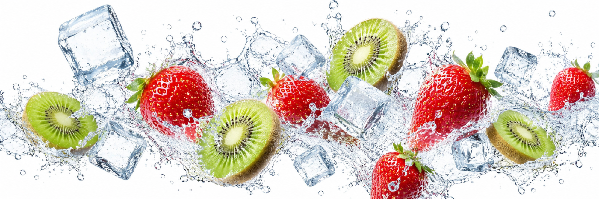 Strawberry Kiwi — fruit + ice